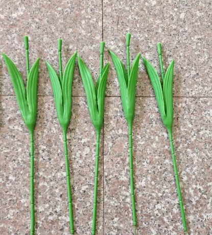 Real-Touch Tulipe Simple en Plastique avec Réceptacle