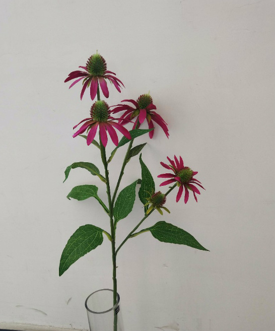 Flor de piña de 5", color rosa.