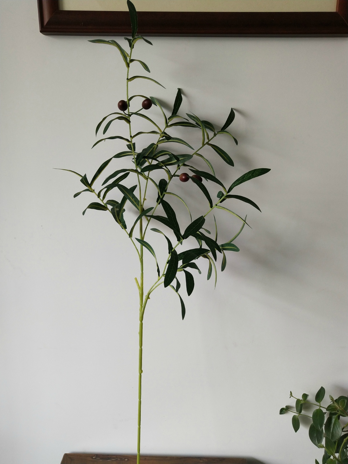 35" Olive Spray 6-Fork Real-Touch